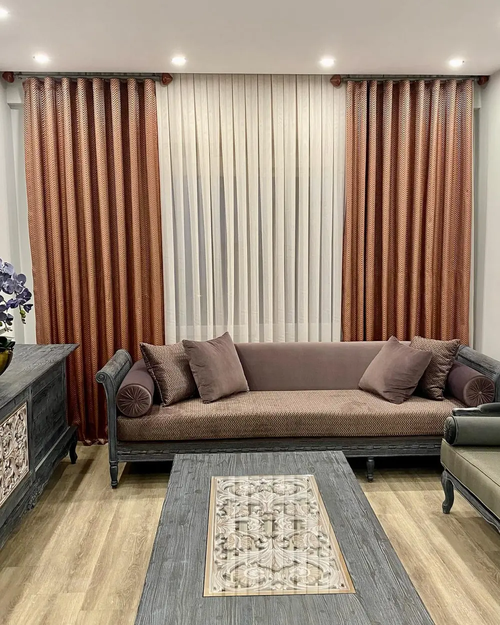 Laperla'nın tamamladığı bir salon perdesi